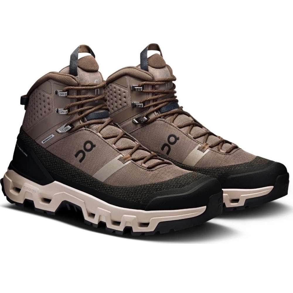On Cloudrock Trek WP Waterproof Hiking Boots Mens 12 Ash Fog Gray 63.98609